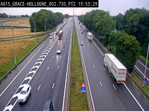 Caméra trafic Belgique - Grâce-Hollogne - E42, jonction avec A604, direction Loncin/Aéroport de Liège -  BK 3.2