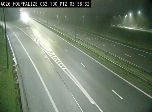 Caméra autoroute Belgique - Houffalize, E25 direction Liège