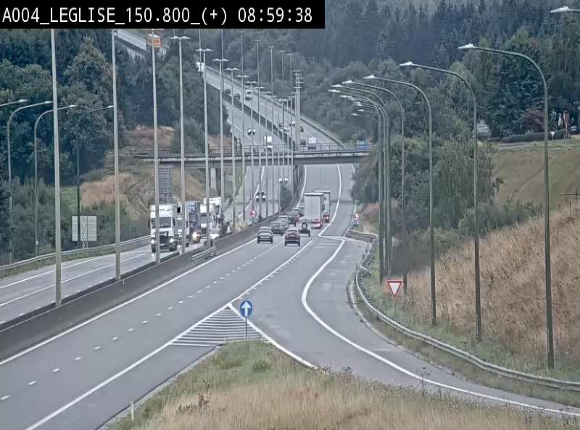 Caméra autoroute Belgique - Côte de Léglise, E411(A4) direction Luxembourg