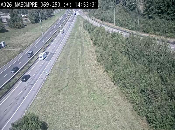 Webcam E25 (A26) à Mabompré. Vue orientée vers le Luxembourg