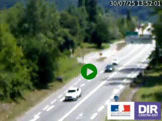Webcam info trafic à proximité de Vizille sur la N85, au niveau du point de vue du Saut du Moine à Champagnier