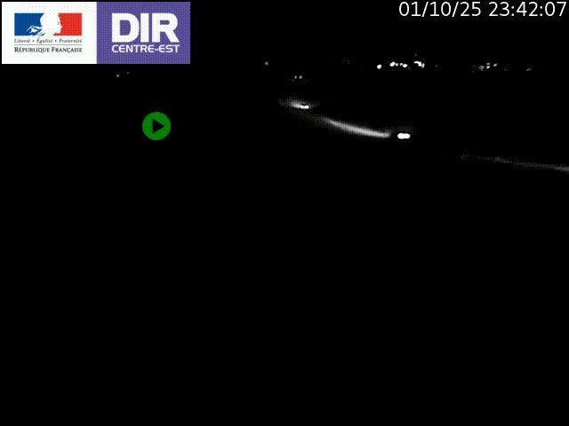Webcam sur le contournement de Valence, sur la Nationale 7, caméra orientée vers Lyon