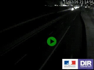 Caméra autoroutière sur l'A47 à hauteur de Givors, a proximité de Lyon. La webcam est orientée vers Lyon