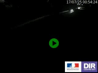Caméra autoroutière sur l'A47 à hauteur de Givors, a proximité de Lyon. La webcam est orientée vers Lyon