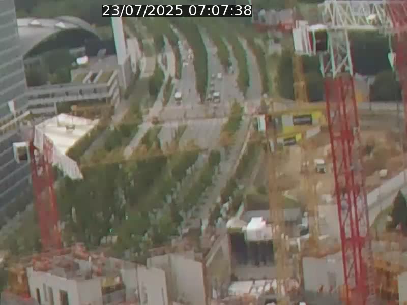 Webcam sur l'avenue John Fitzgerald Kennedy (N51) avec vue orientée vers le Findel