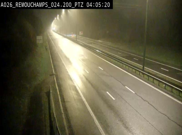 Webcam E25/A26 à Aywalle, à hauteur de Spa. Vue orientée vers Liège
