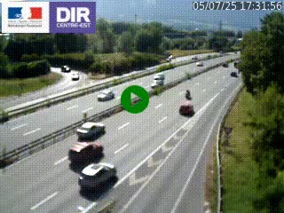 Caméra routière à hauteur de la sortie 15 Chambéry-centre au PK 4,103 en direction d'Albertville