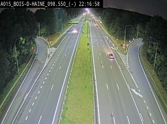 Webcam autoroute Belgique - Bois d'Haine - E42 - BK 98.6