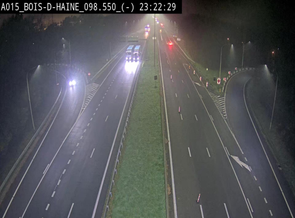 Webcam autoroute Belgique - Bois d'Haine - E42 - BK 98.6