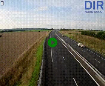 Webcam sur A84 à hauteur de l'échangeur de Poilley avec la N175, au sud d'Avranches
