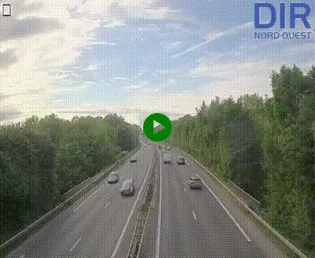 Webcam sur le périphérique de Caen (N814) à l'est de la ville, à Mondeville hauteur de la sortie 2, Presqu'île-Rives de l'Orne, au bout de l'autoroute A13