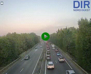 Webcam sur le périphérique de Caen (N814) à l'est de la ville, à Mondeville hauteur de la sortie 2, Presqu'île-Rives de l'Orne, au bout de l'autoroute A13