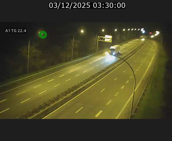 Traffic live webcam Luxembourg Flaxweiler - A1 direction Luxembourg - BK 22.4