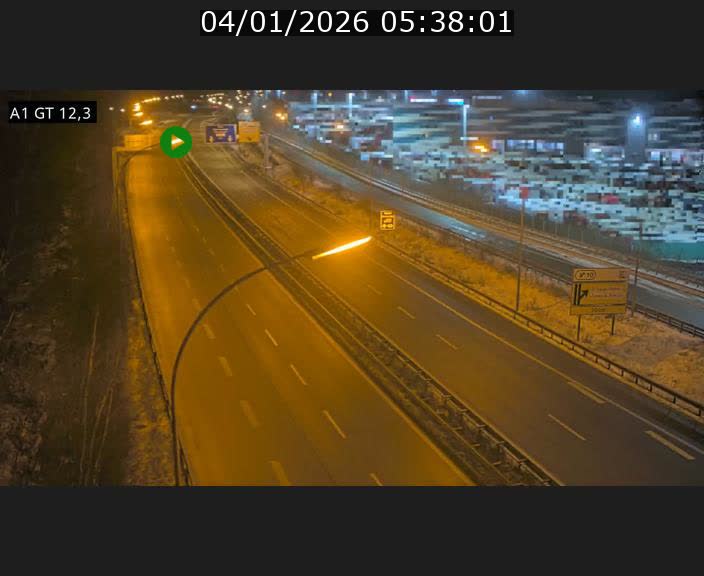 Traffic live webcam Luxembourg Senningerberg - A1 direction Allemagne - BK 12.3