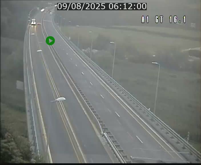 Traffic live webcam Luxembourg Niederanven - A1 direction Allemagne - BK 16.1