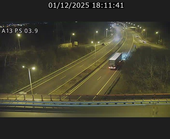 Traffic live webcam Luxembourg Differdange - A13 direction Esch-sur-Alzette - BK 3.9