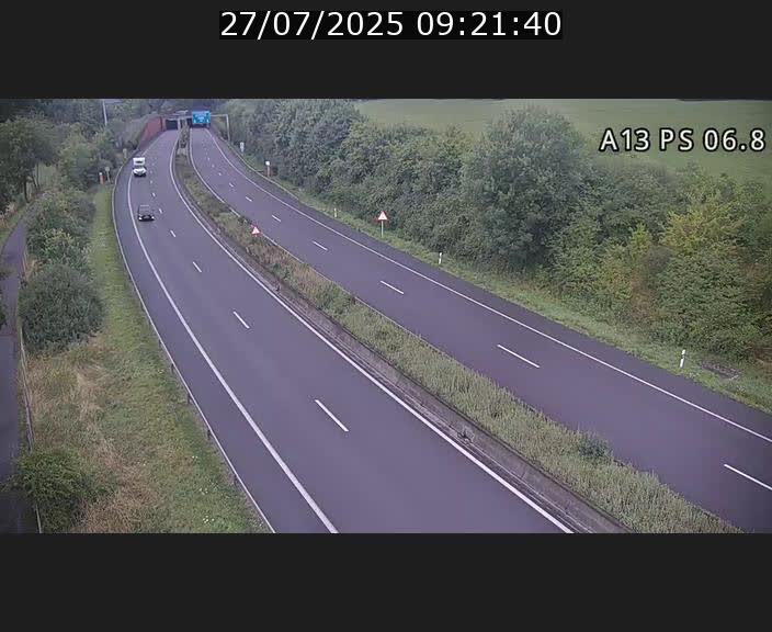Traffic live webcam Luxembourg Ehlerange - A13 direction Esch-sur-Alzette - BK 6.8