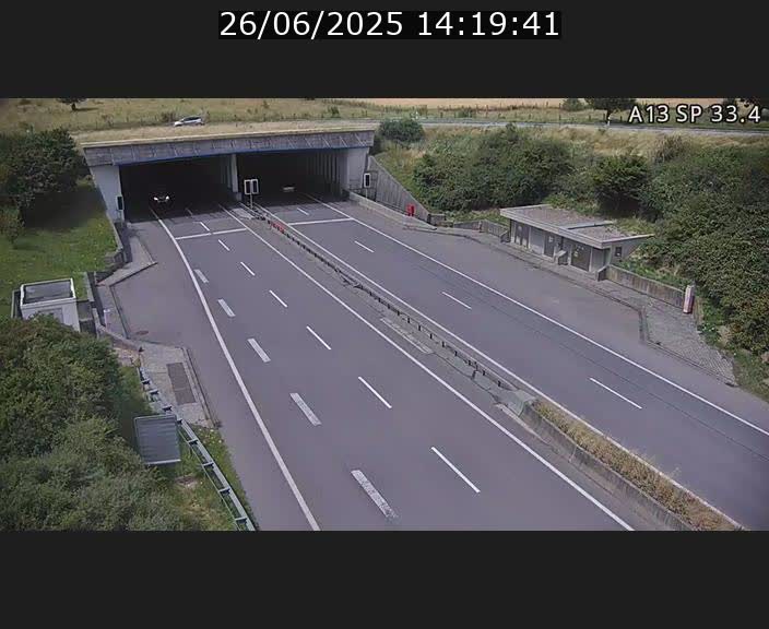 Webcam trafic sur A13 à hauteur d'Altwies en direction de Mondorf-les-bains et en provenance de l'Allemagne