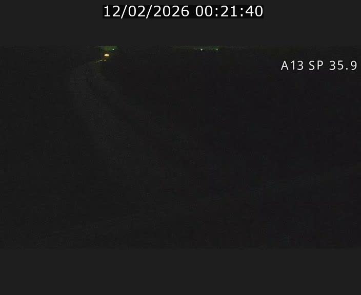 Webcam trafic sur A13 à l'entrée ouest du tunnel Markusbierg à Remerschen. Vue orientée vers Mondorf-les-Bains.