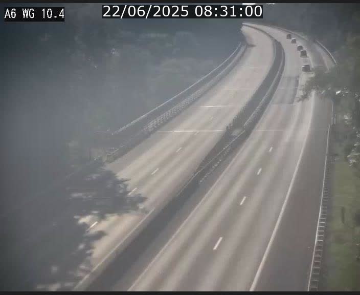 Traffic live webcam Luxembourg Mamer - A6 - BK 10.4 - direction Luxembourg/France/Allemagne