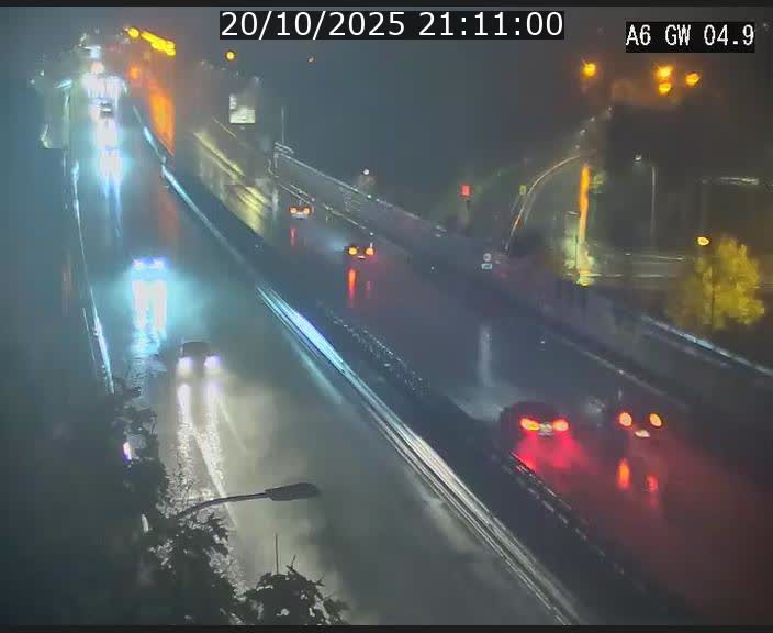 Traffic live webcam Luxembourg Croix de Cessange - A6 - BK 4.9 - direction Belgique