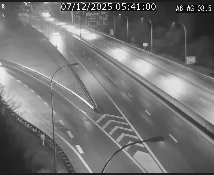 Traffic live webcam Luxembourg - Croix de Cessange - A6 - BK 3.5 - direction France/Allemagne