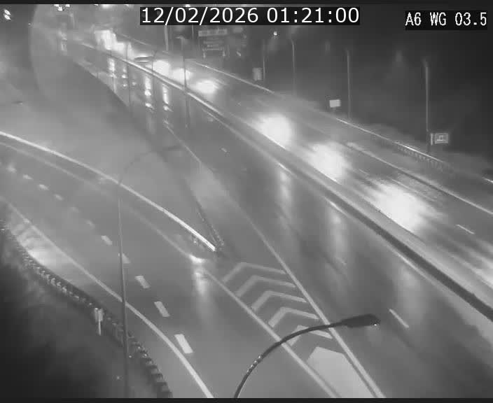 Traffic live webcam Luxembourg - Croix de Cessange - A6 - BK 3.5 - direction France/Allemagne