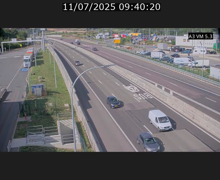 Traffic live webcam Luxembourg Aire de Berchem - A3 - BK 5 - direction France