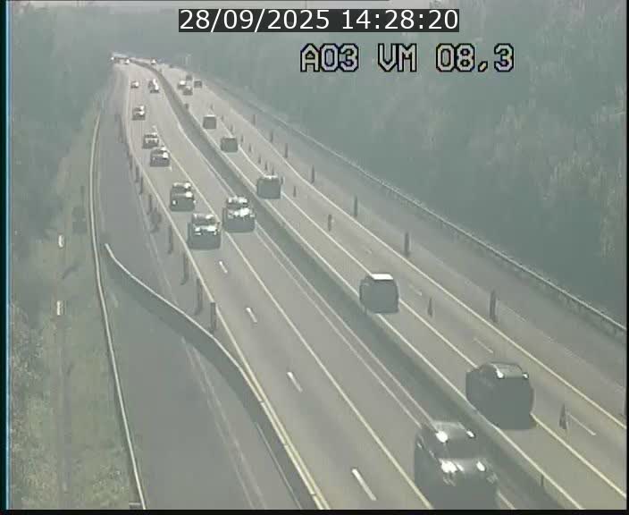 Traffic live webcam Luxembourg Bettembourg - A3 - BK 8.3 - direction France