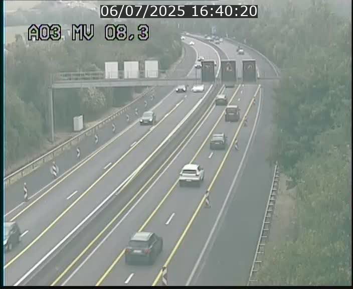 Webcam Autoroute après la Croix de Bettembourg en direction de Luxembourg sur l'A3