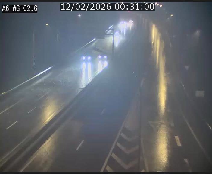 Traffic live webcam Luxembourg Croix de Cessange - A6 - BK 2.6 - direction France/Allemagne
