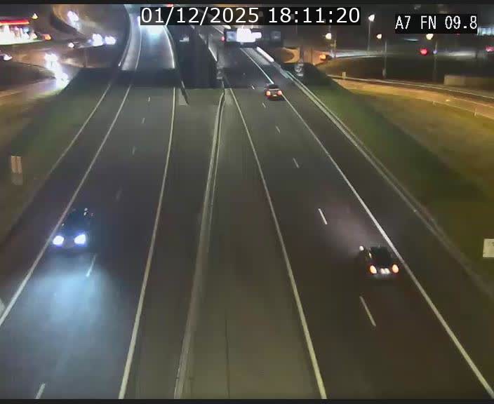 Caméra trafic Luxembourg - A7, Tunnel Gousselerbierg, sortie sud, direction rond-point Lorentzweiler (BK 9.9)