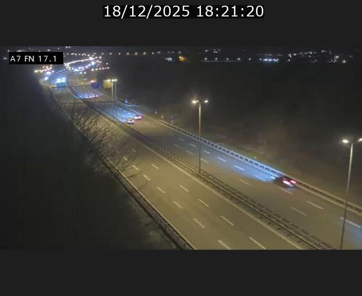 Caméra trafic Luxembourg - A7, Merscherbierg direction Mersch