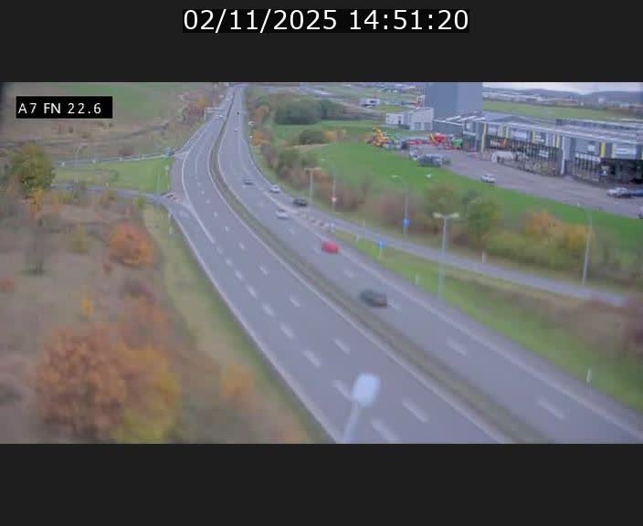 Caméra trafic Luxembourg - A7, Colmar-berg direction Mersch