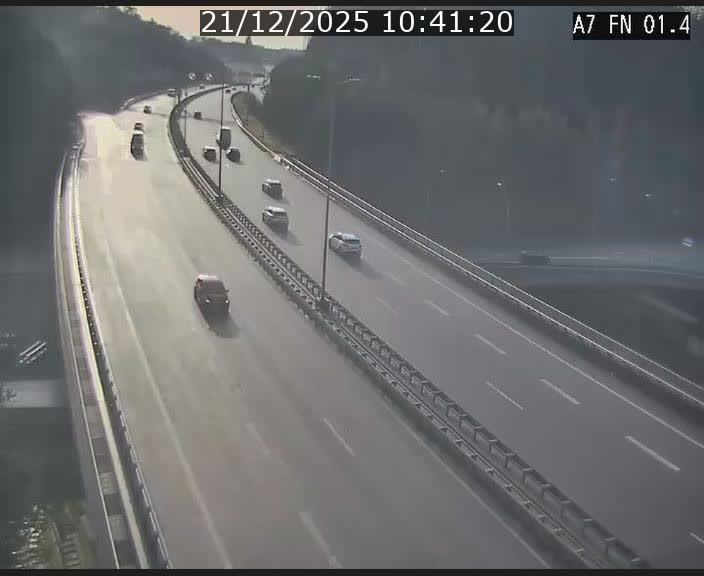 Caméra autoroute Luxembourg A7 - Tunnel Stafelter - direction Echangeur Grünewald