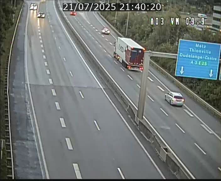 Webcam Autoroute à la Croix de Bettembourg - A3 - BK 9.9 - direction France
