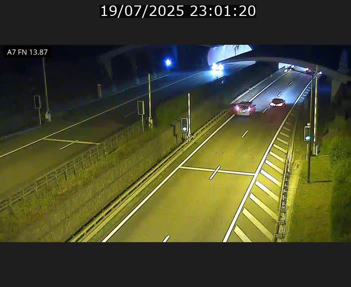 Caméra trafic Luxembourg - A7, Tunnel Gousselerbierg, entrée nord, direction Lorentzweiler