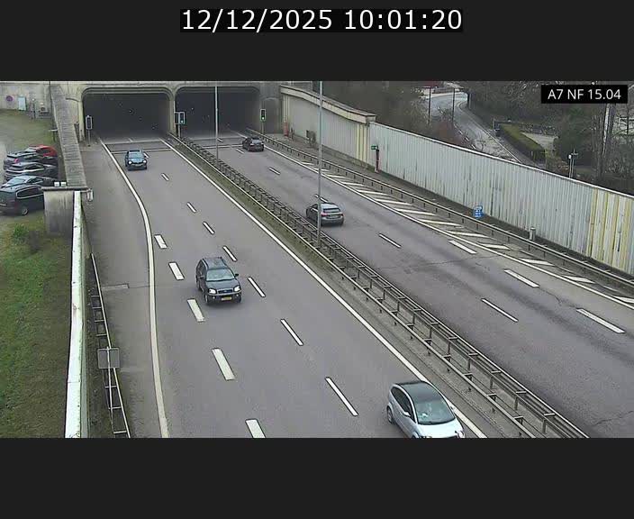 Caméra trafic Luxembourg - A7, Tunnel Mersch, entrée sud, direction Ettelbruck