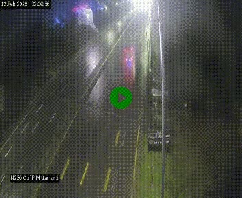 Webcam sur le périphérique de Bordeaux à l'est de la ville. Caméra située sur le Pont Mitterand sur la N230