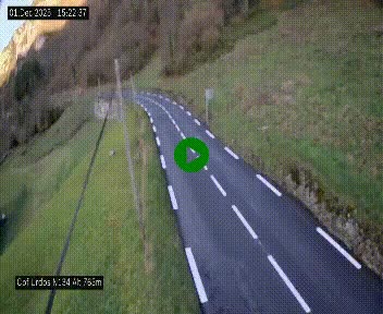 Webcam dans les Pyrénées Atlantique au niveau du col d'Urdos et du fort du Pourtalet sur la N134, en direction du Col et du tunnel du Somport, à 765 mètres d'altitude