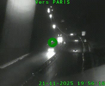 Caméra routière sur l'autoroute A20 à Bessines-sur-Gartempe. Vue orientée vers Paris