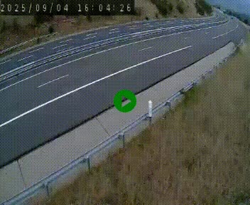 Caméra autoroute A75 à hauteur de la sortie 42 (Rodez, Laissac, Aire de l'Auvergne) située sur la commune d'Auberoques, près de Sévérac-le-Château