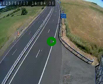 Caméra autoroute A75 à hauteur du col de la Fageole en direction de Clermont-Ferrand