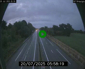 Webcam sur le périphérique de Rennes (N136) à hauteur du quartier Bréquigny, au sud de la ville