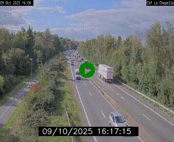 Webcam sur le périphérique de Nantes (N844) à hauteur de Porte de la Chapelle, au nord de la ville