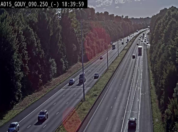 Webcam autoroute Belgique - Gouy-lez-piéton - E42 - BK 90.3
