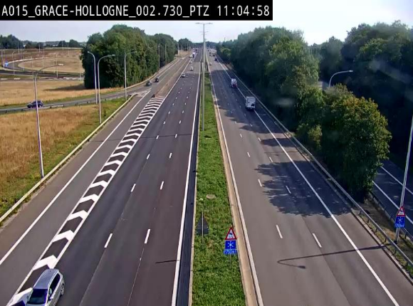 Caméra trafic Belgique - Grâce-Hollogne - E42, jonction avec A604, direction Loncin/Aéroport de Liège -  BK 3.2