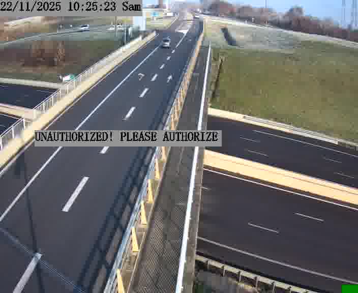 Caméra de trafic sur D1 (France) à Argancy, orientée vers Thionville, permettant d’évaluer fluidité, incidents et densité automobile.