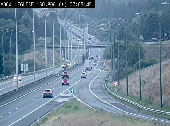 Caméra autoroute Belgique - Côte de Léglise, E411(A4) direction Luxembourg