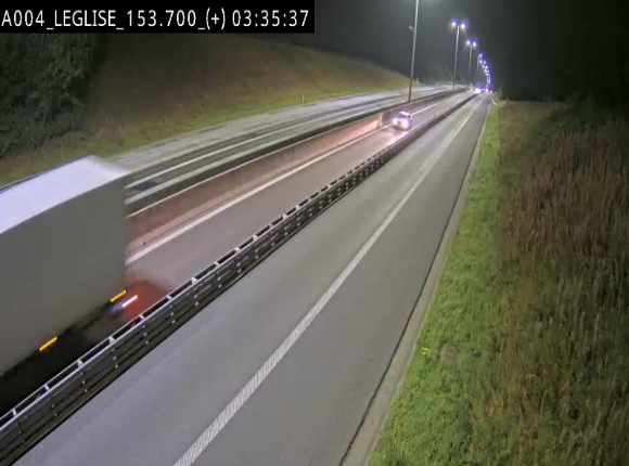 Webcam autoroute E411 à hauteur de Léglise, en direction de Luxembourg